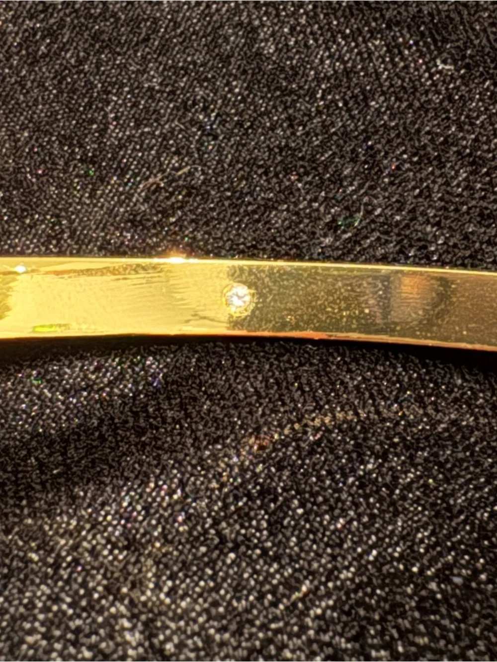 kate spade Enamel & Gold Tone Crystal Station Bangle Bracelet - Picture 4 of 7